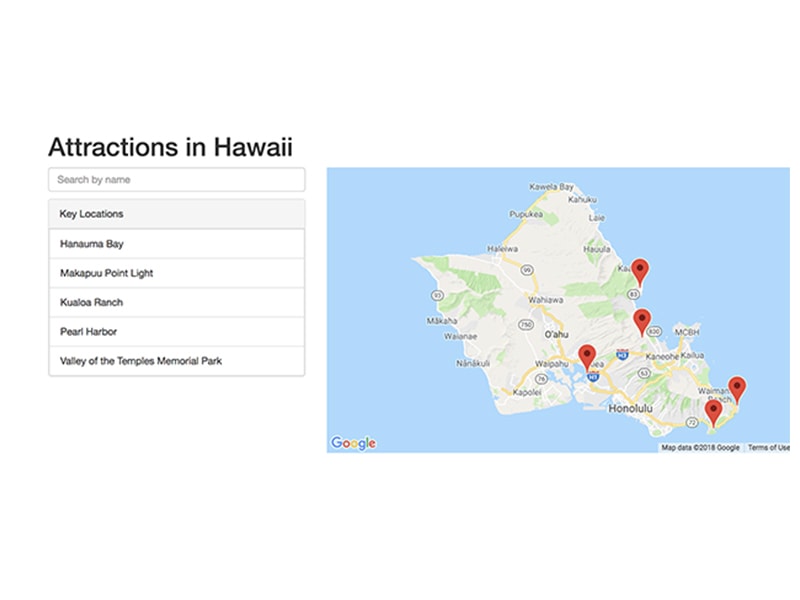 Hawaii neighborhood map